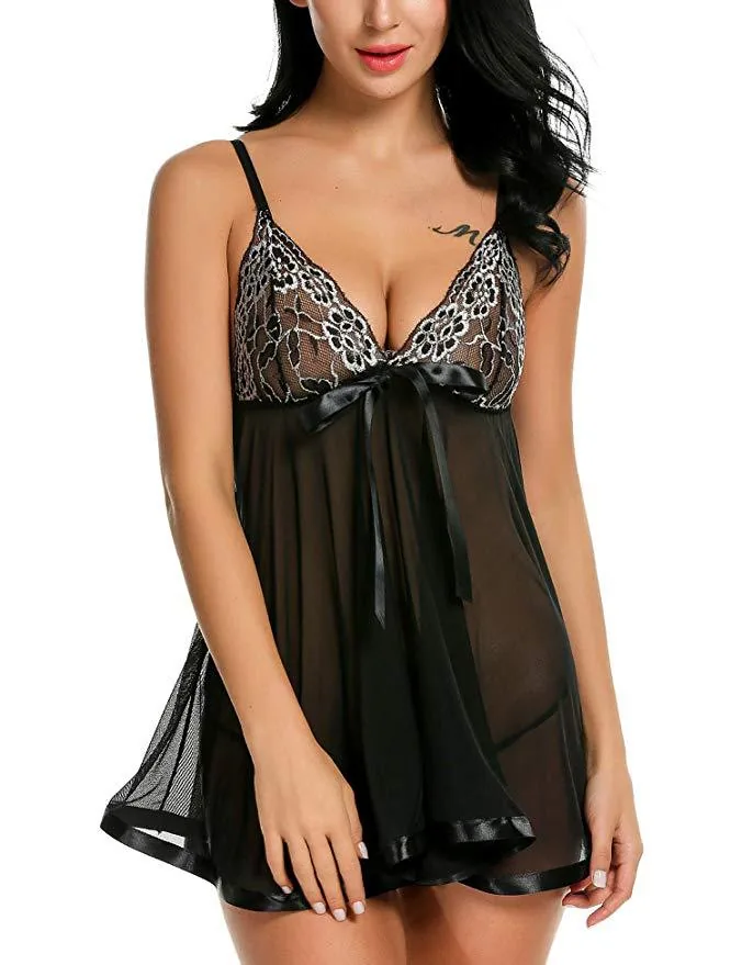 Vestido de alças com laço em tule