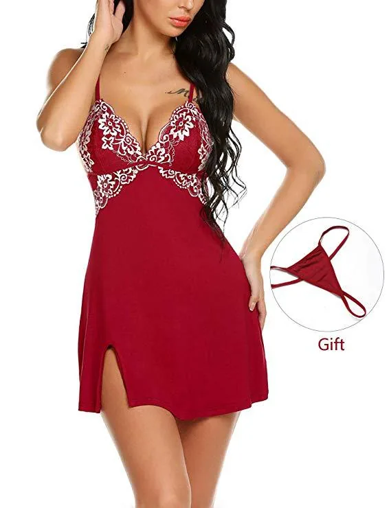 Vestido de tirantes con espalda descubierta y ribete de encaje