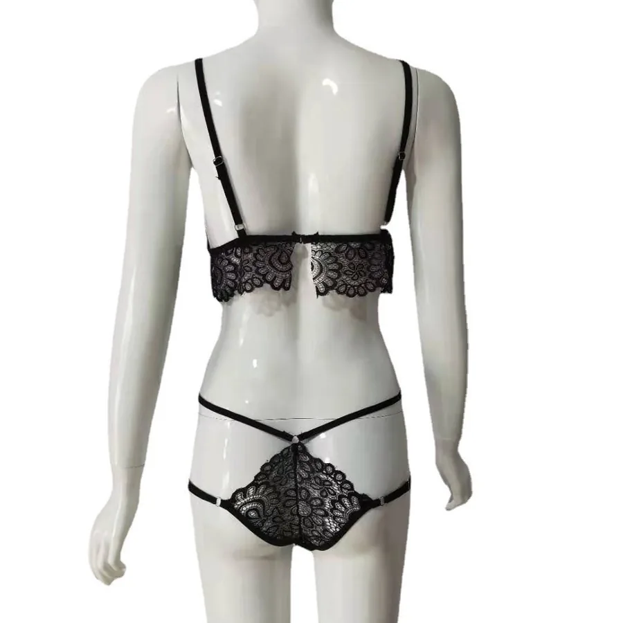 Spitzen-Lingerie-Set mit Riemchen