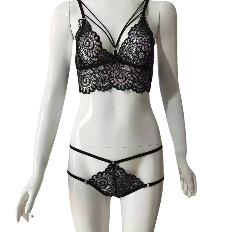 Spitzen-Lingerie-Set mit Riemchen