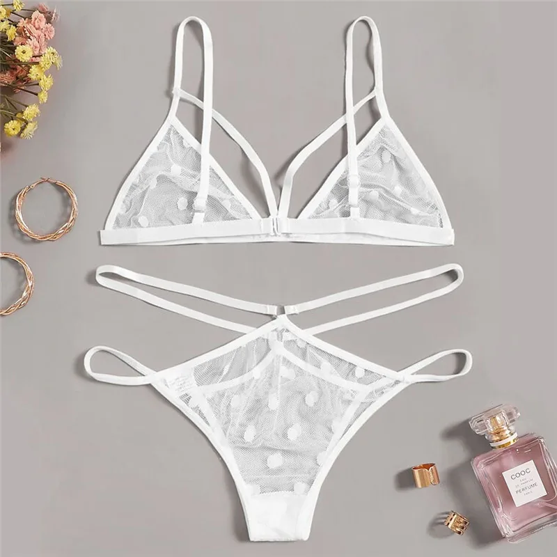 Conjunto de tres piezas de malla estampada