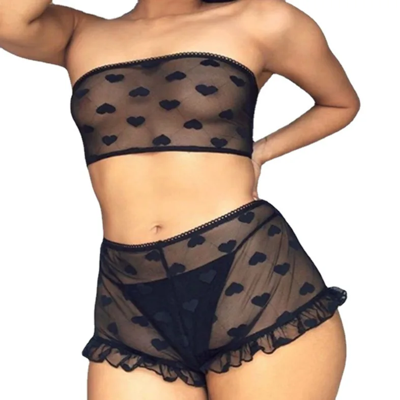 Set reggiseno in pizzo