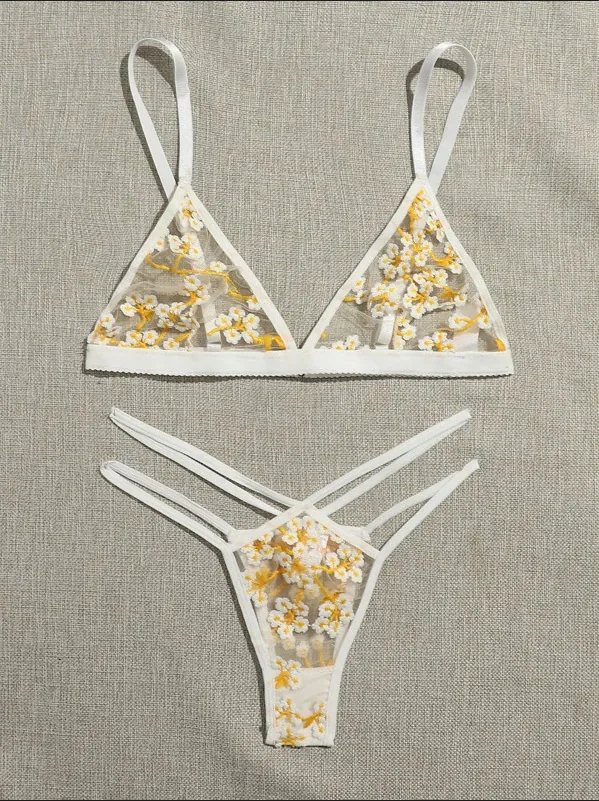 Set tre pezzi stampato trasparente