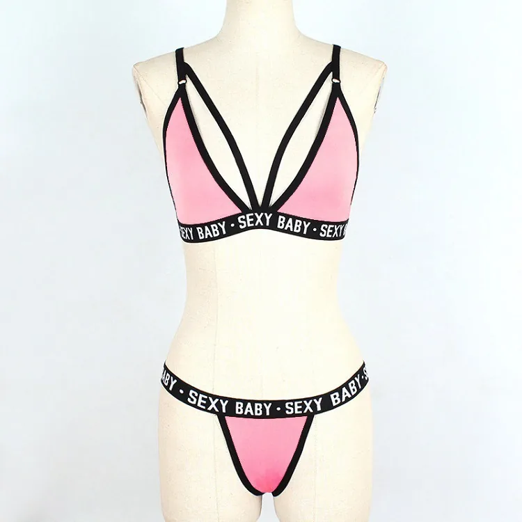 Transparante driedelige bikiniset