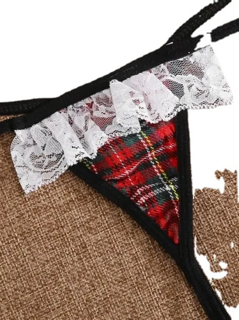 Driedelige lingerieset met strikdetail