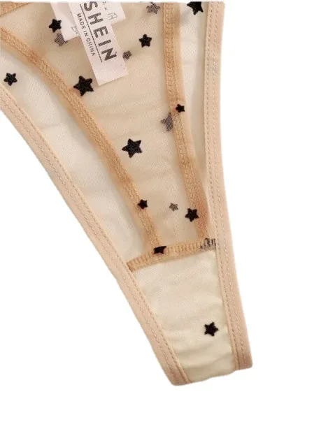 Mesh-Halter-BH-Set mit Polka Dots
