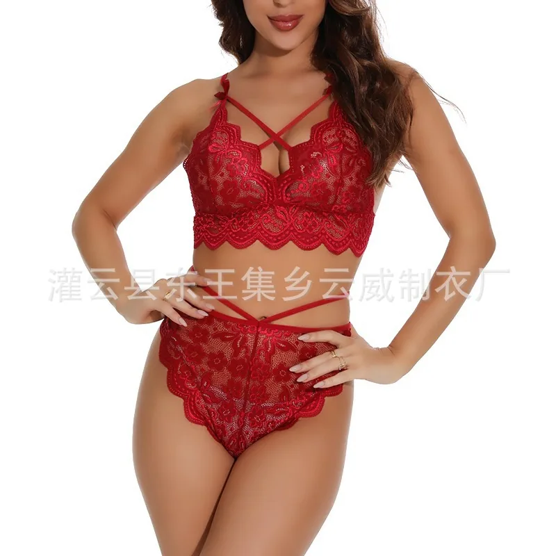 Ensemble deux pièces soutien-gorge en dentelle