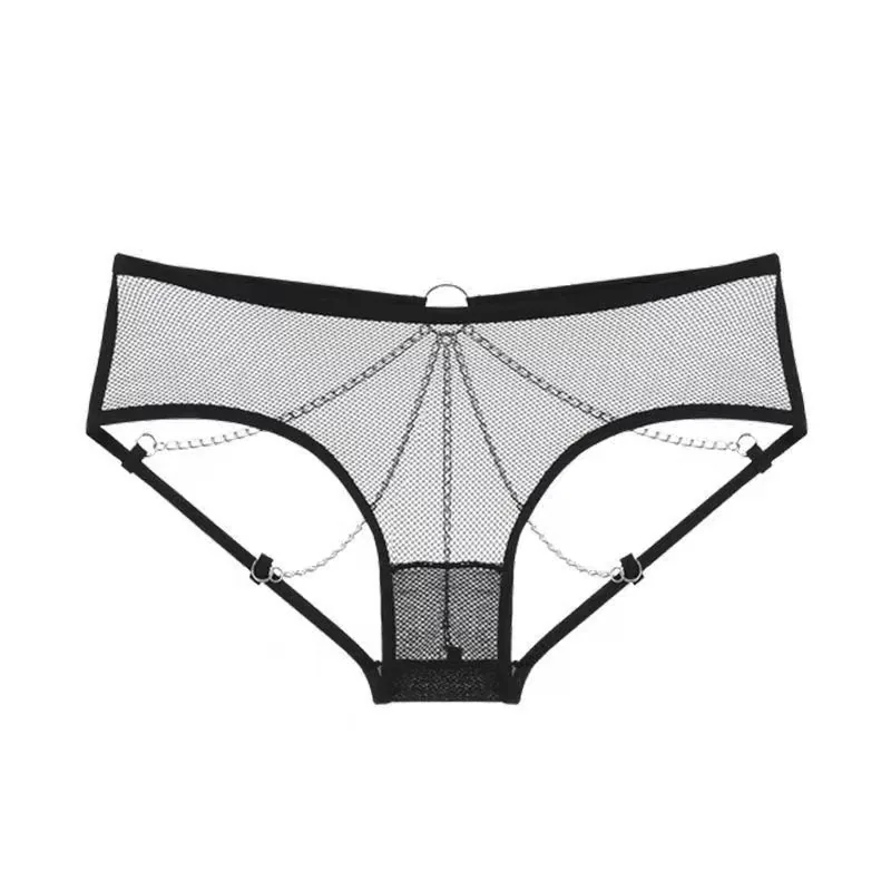 Tanga con detalle de cadena metálica