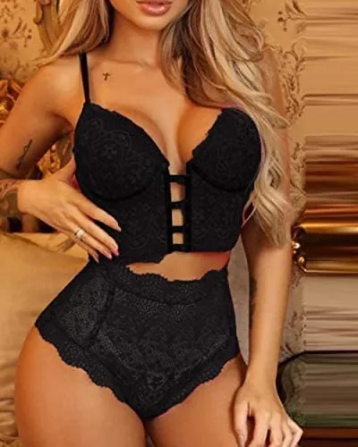 Underklädesset med camisole i spets