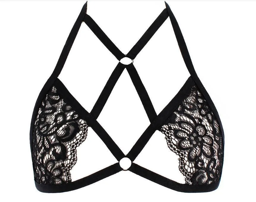 Conjunto de Bralette com Alças no Pescoço e Amarração