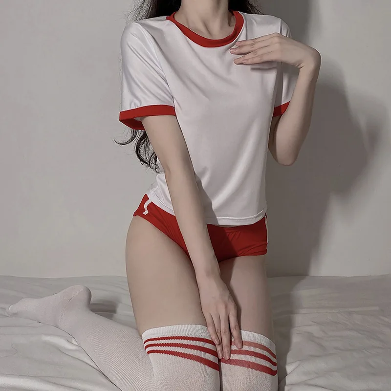 Conjunto desportivo de uniforme escolar japonês