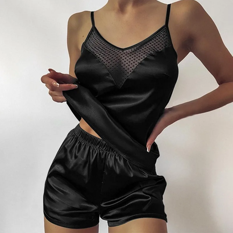 Lingerieset met kantafwerking, tweedelig