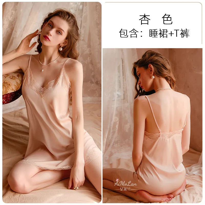 Nuisette en soie de glace transparente