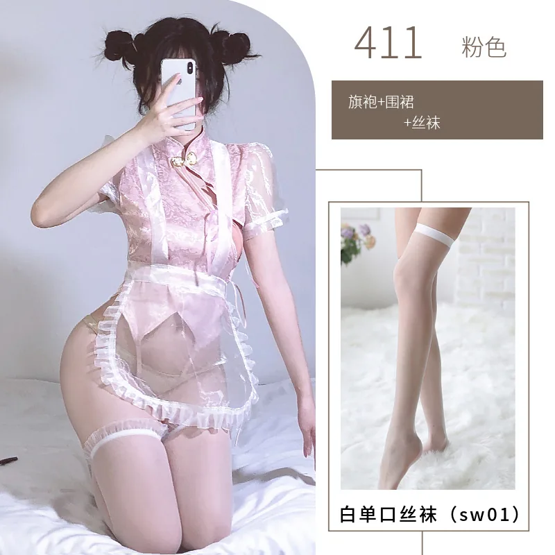 Pink with stockings