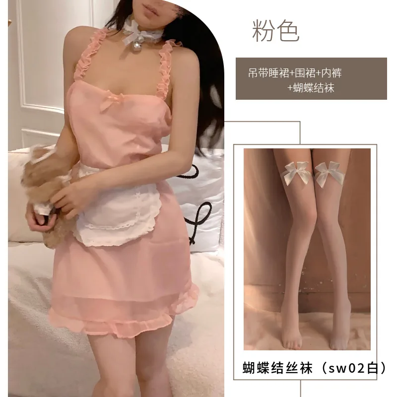 Pink with stockings