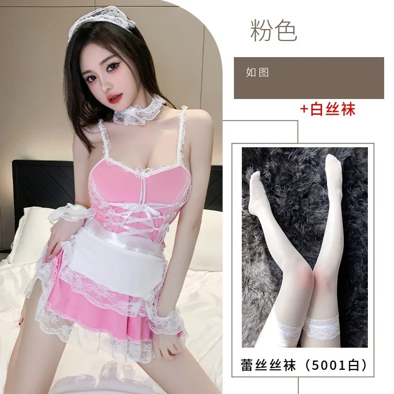 Pink with stockings
