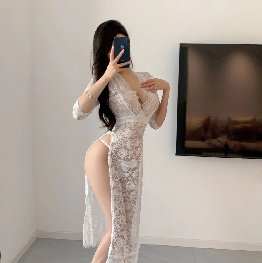 Sottoveste aderente in raso stile qipao