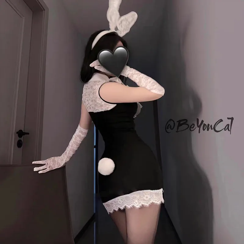 Secretaresse-bunny rollenspel kostuumset
