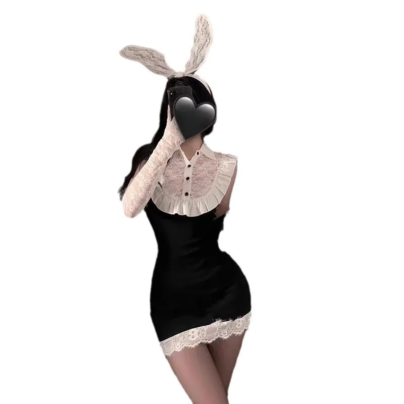 Secretaresse-bunny rollenspel kostuumset
