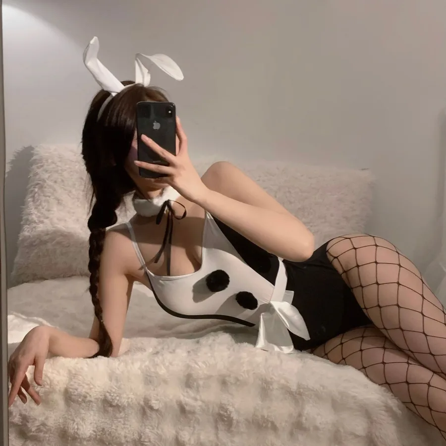 Catwoman-Bunny-Girl-Rollenspiel-Kostüm-Set