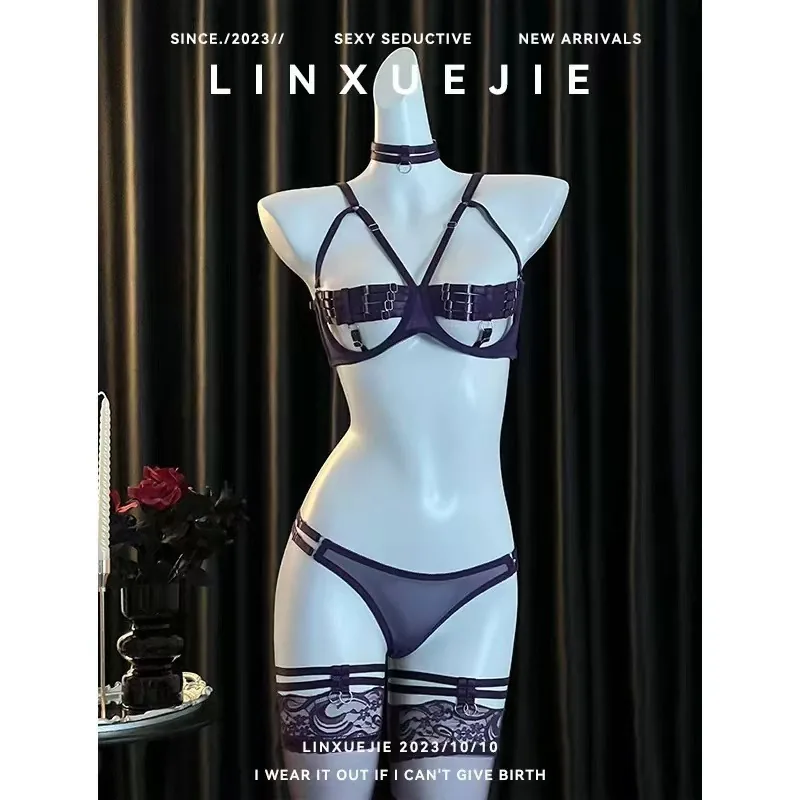 Paarse kanten bodysuit met uitsparingen en rugloos