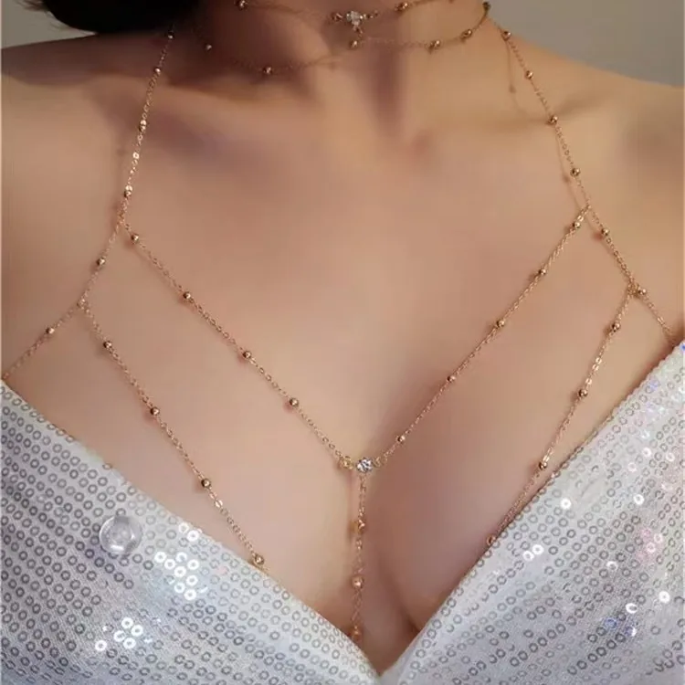 Gelaagde franje-enkelketting