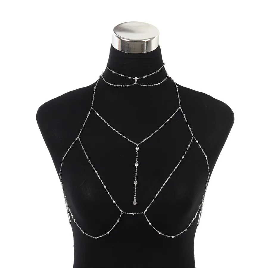 Gelaagde franje-enkelketting