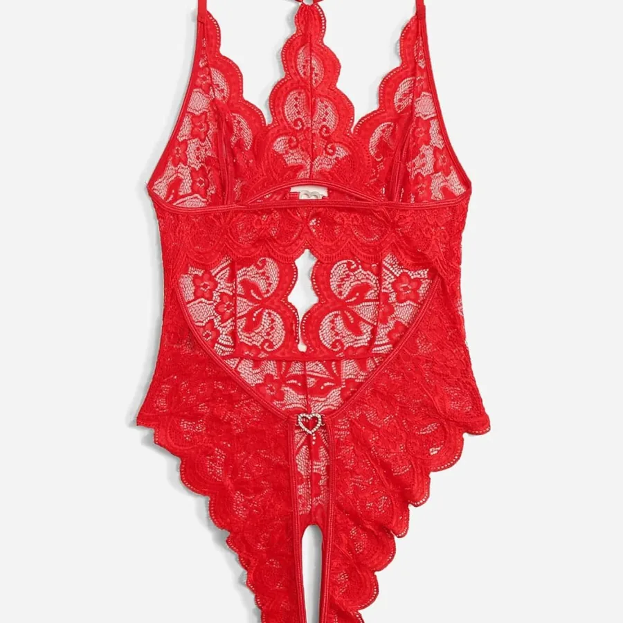 Body de encaje de talla grande