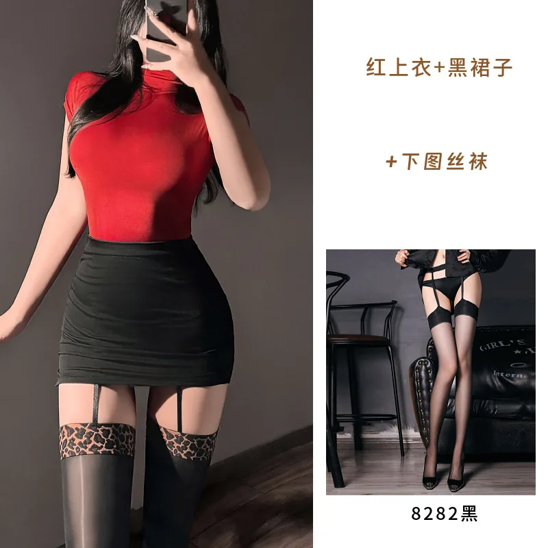 Minivestido de Fantasia de Secretária Justo ao Corpo
