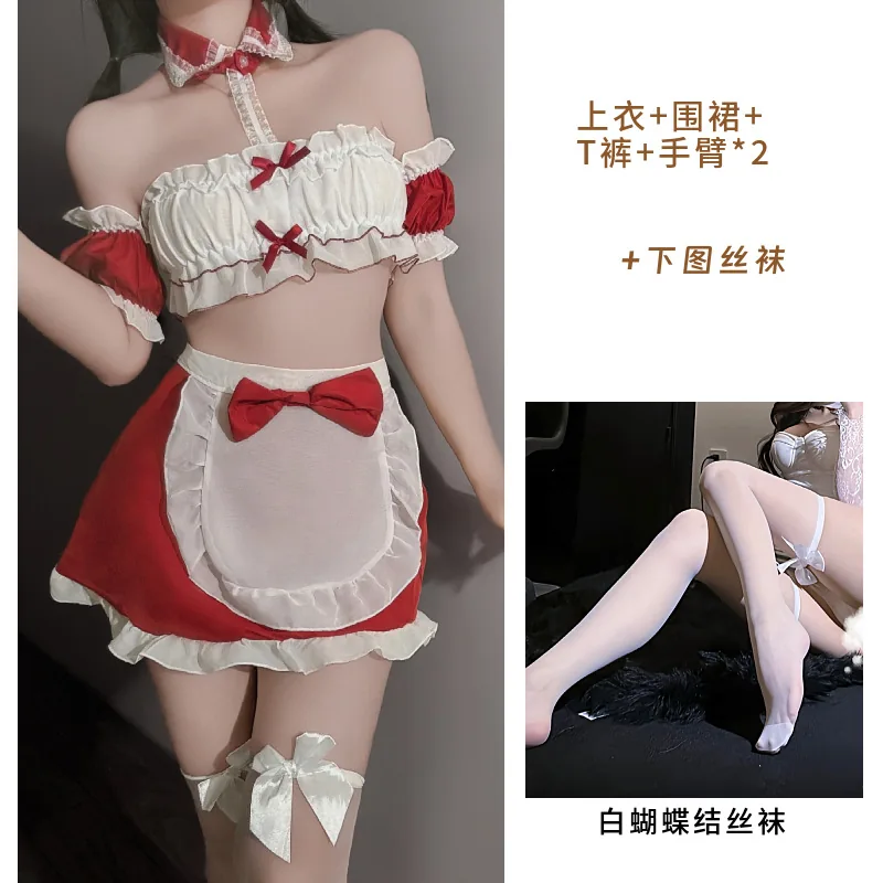 Red with stockings