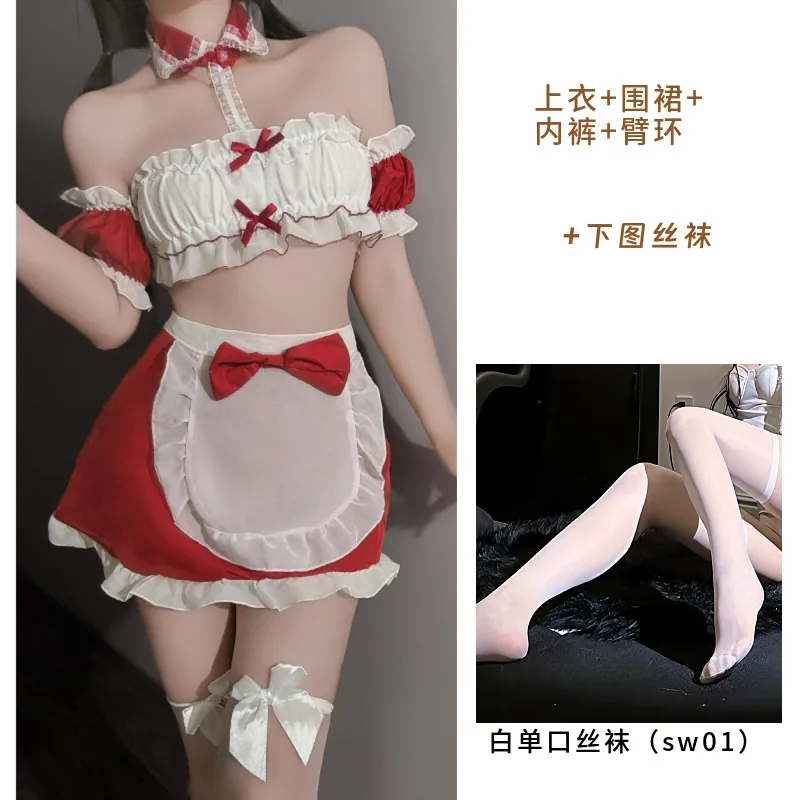 Red with stockings