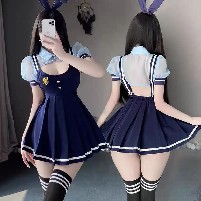 Ensemble costume jeu de rôle officier lapin