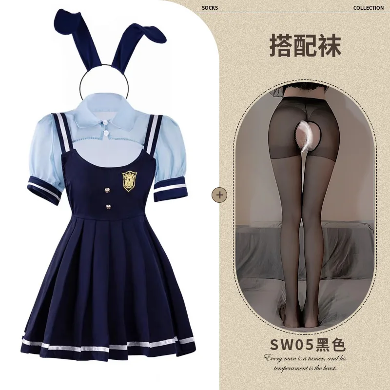 Ensemble costume jeu de rôle officier lapin