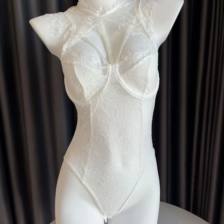 Schnürkorsett-Stil-Dessous-Set