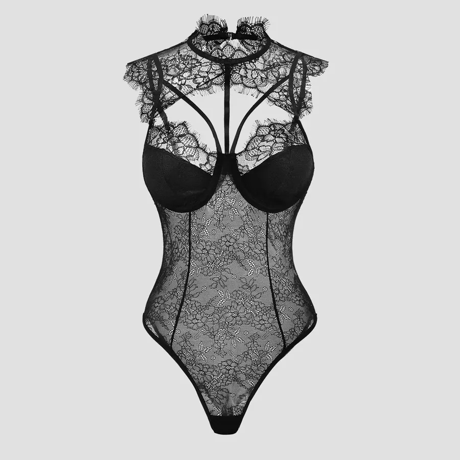 Schnürkorsett-Stil-Dessous-Set