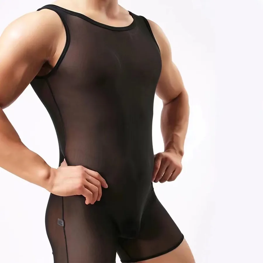 Stretchande bodysuit för män