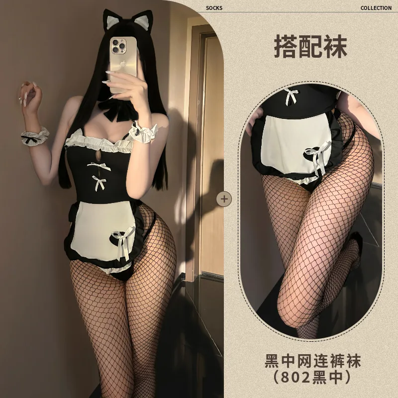 Black with stockings