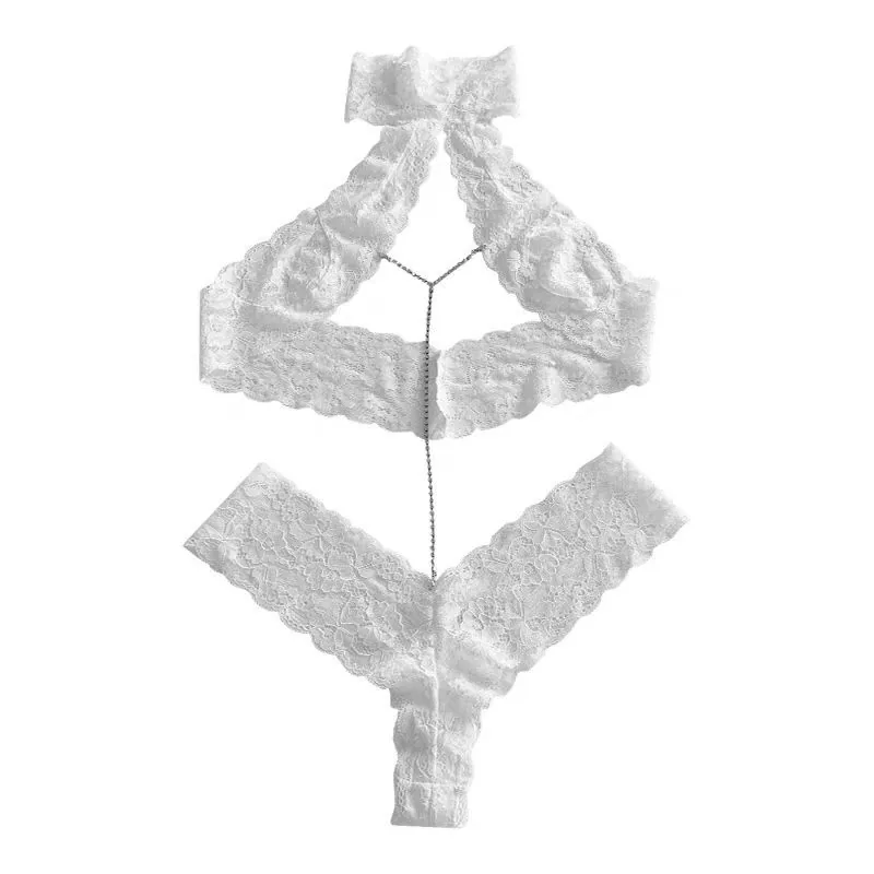 Body de encaje transparente