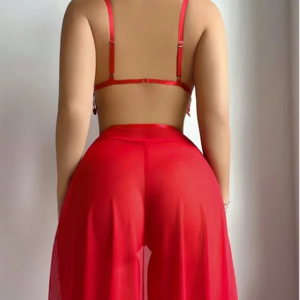 Set costume da ballo latino con paillettes e tagli