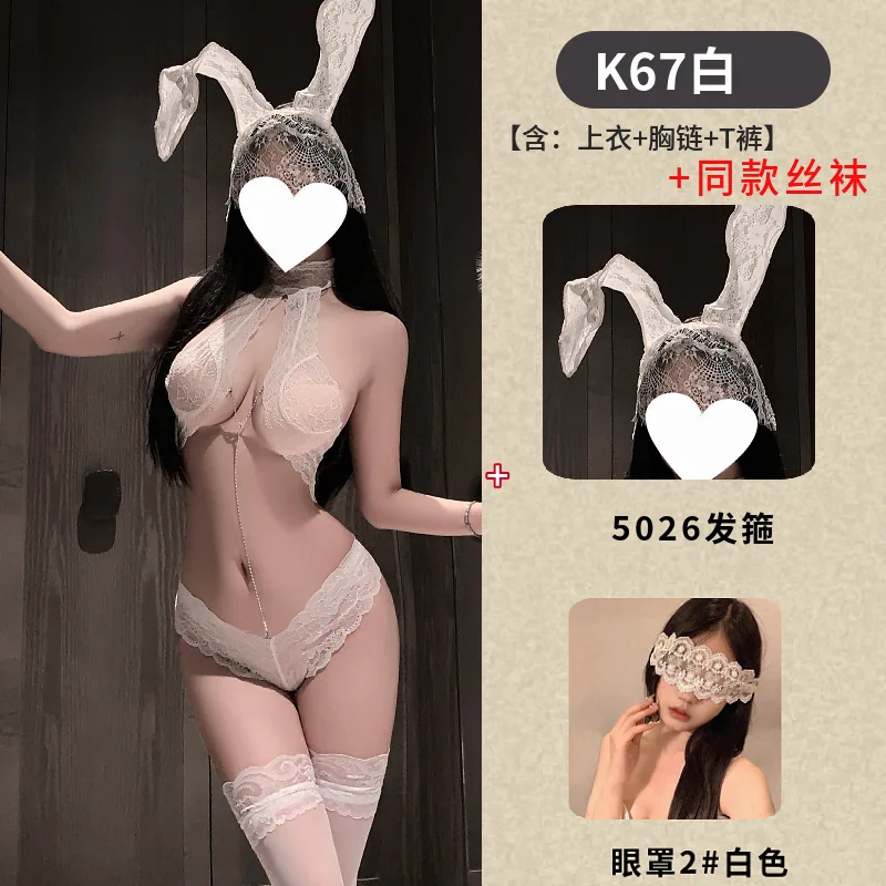 Spitzen-Triangle-Bikini-Dessous-Set