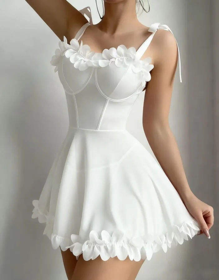 Camisón de seda fría con copas acolchadas