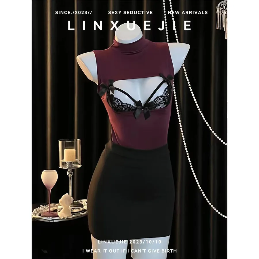 Sekretärinnen-Uniform-Set mit kurzem Bodycon-Rock