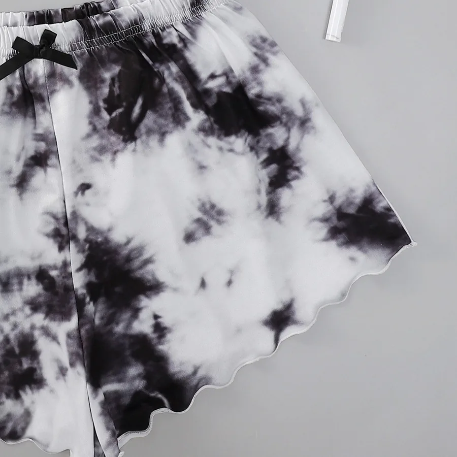 Conjunto de ropa de estar por casa con estampado DREAM tie-dye