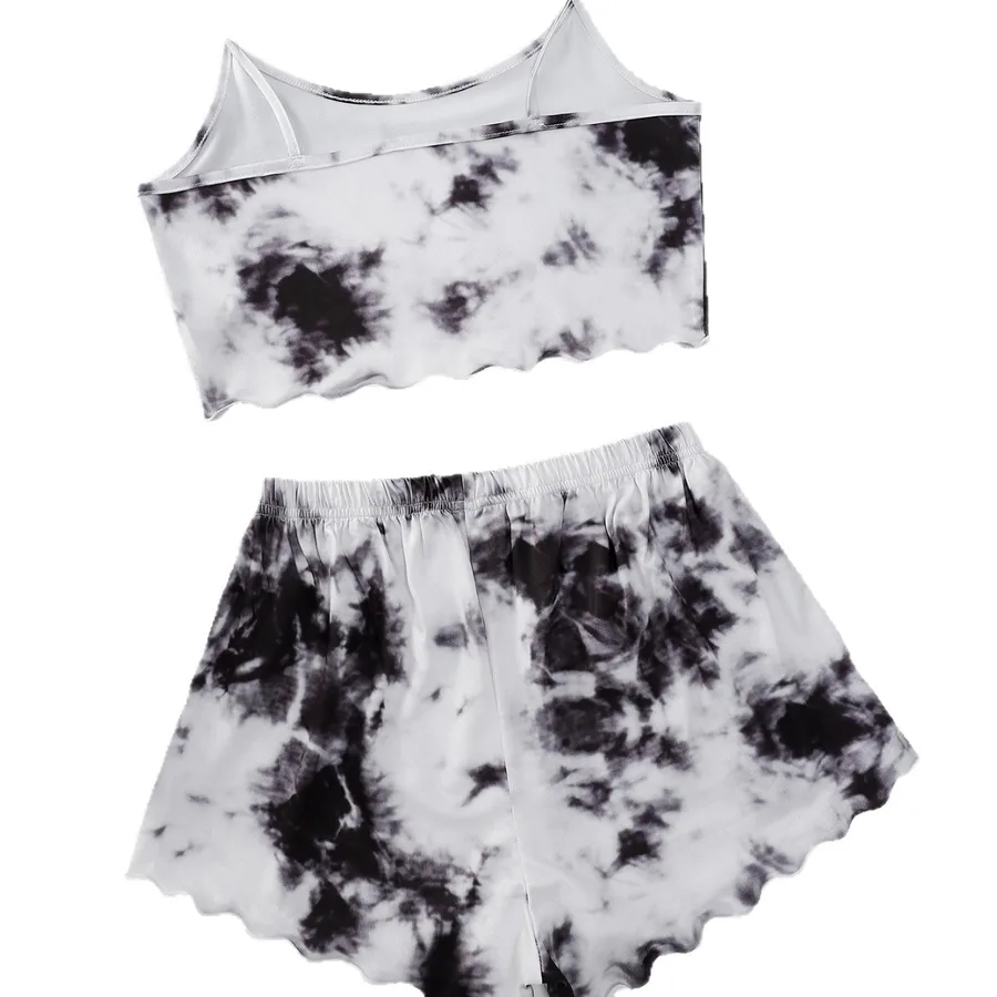 Conjunto de ropa de estar por casa con estampado DREAM tie-dye