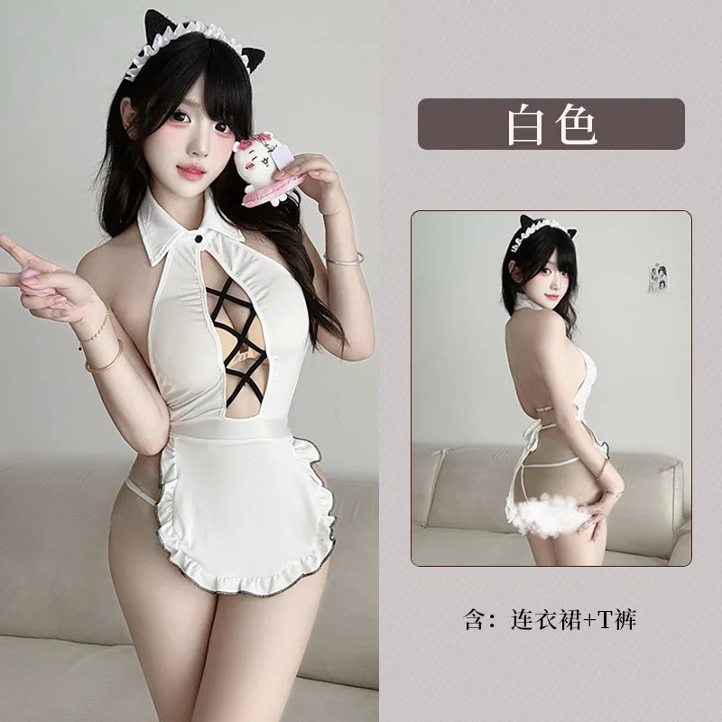 Set costume roleplay cameriera in stile giapponese