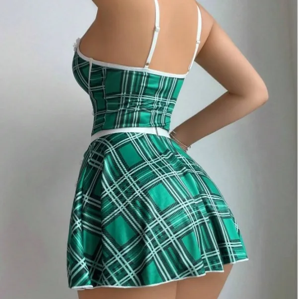 Conjunto de lencería vestido ajustado de disfraz de rol